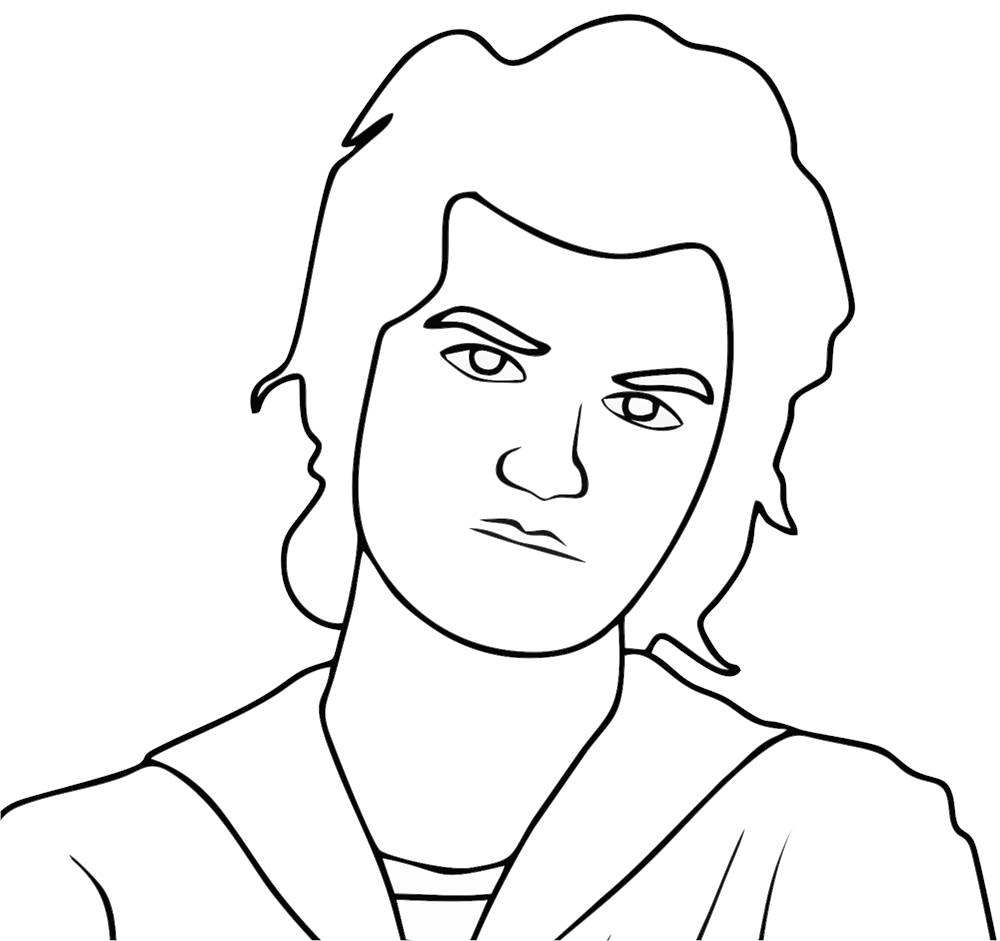 Desenho do Steve para colorir