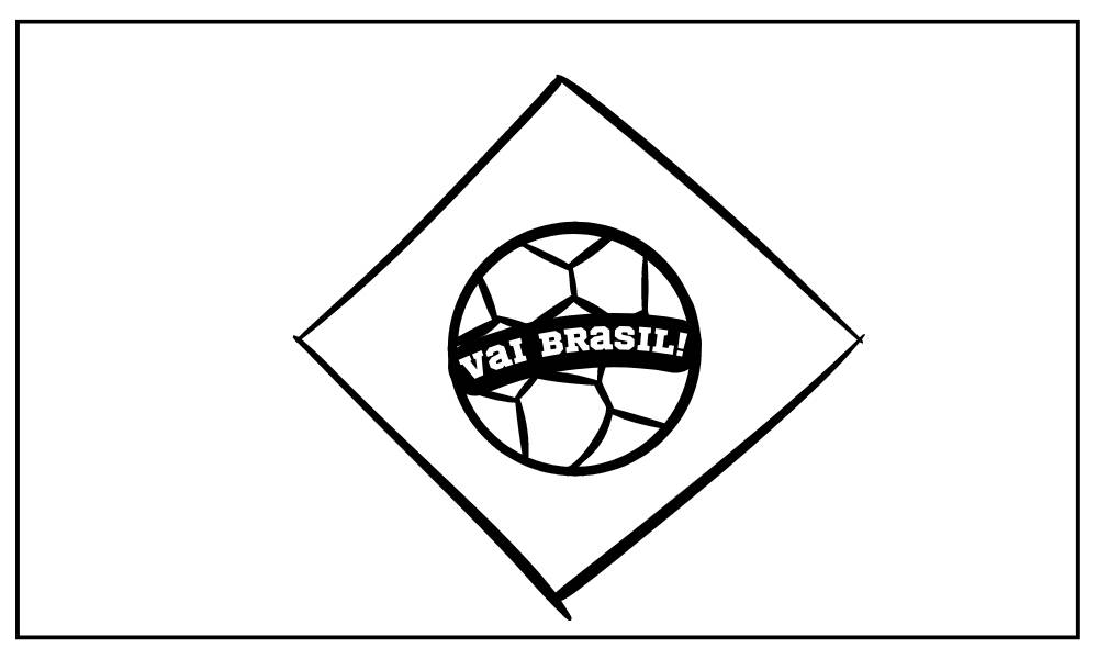 bandeira do pais do futebol