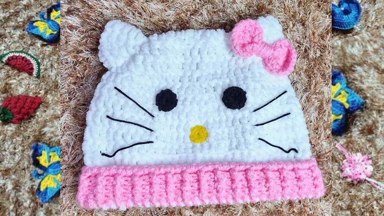 Touca de Hello Kitty