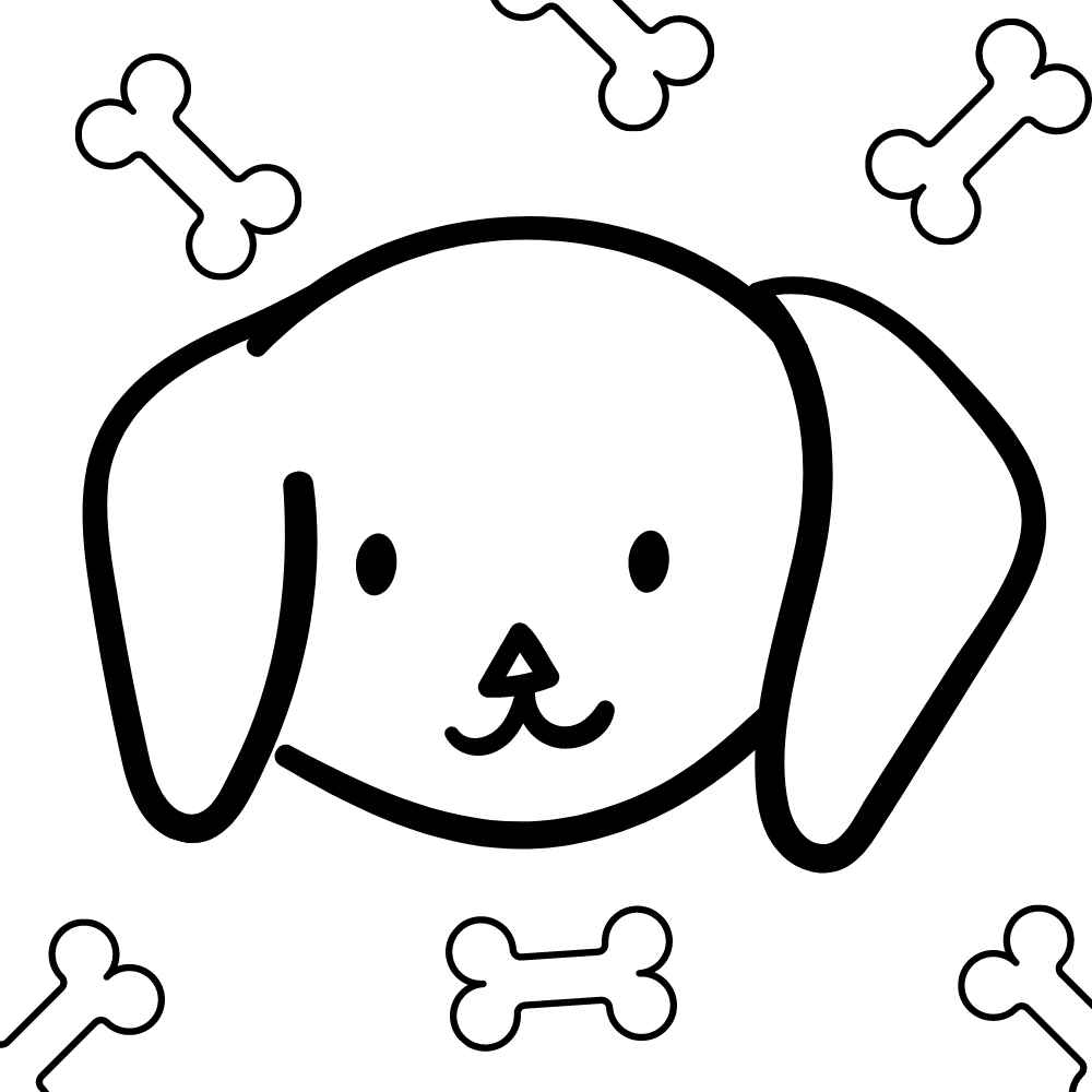 cão para desenhar