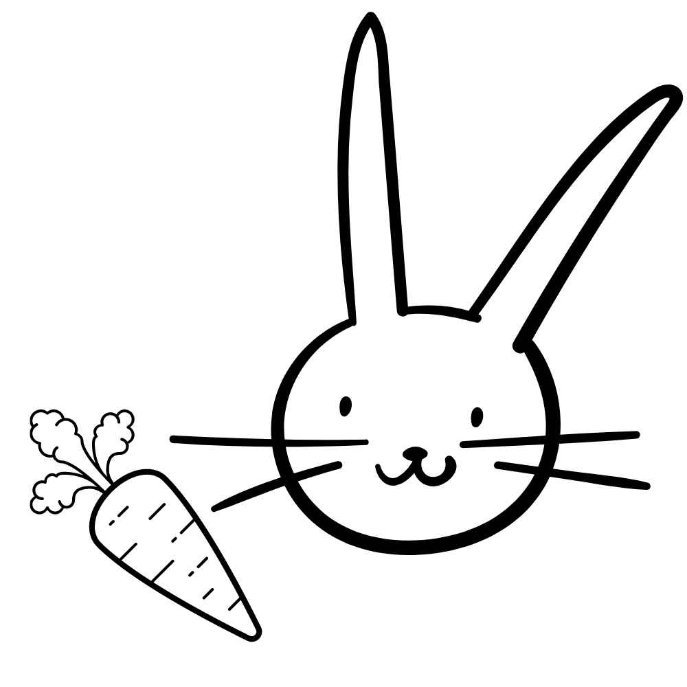 coelho para desenhar