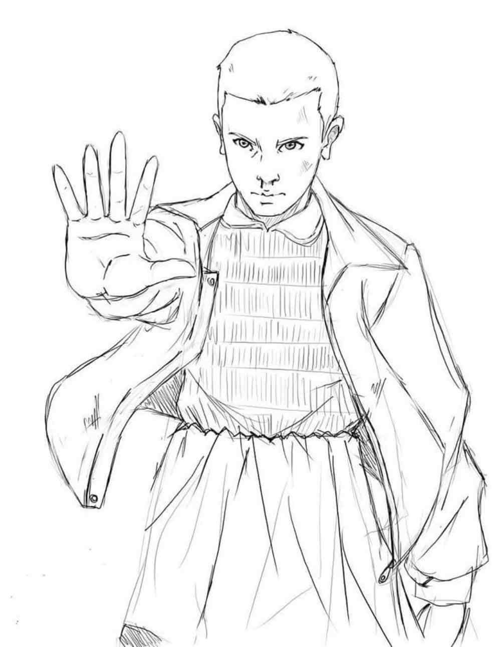desenhos de Stranger Things eleven