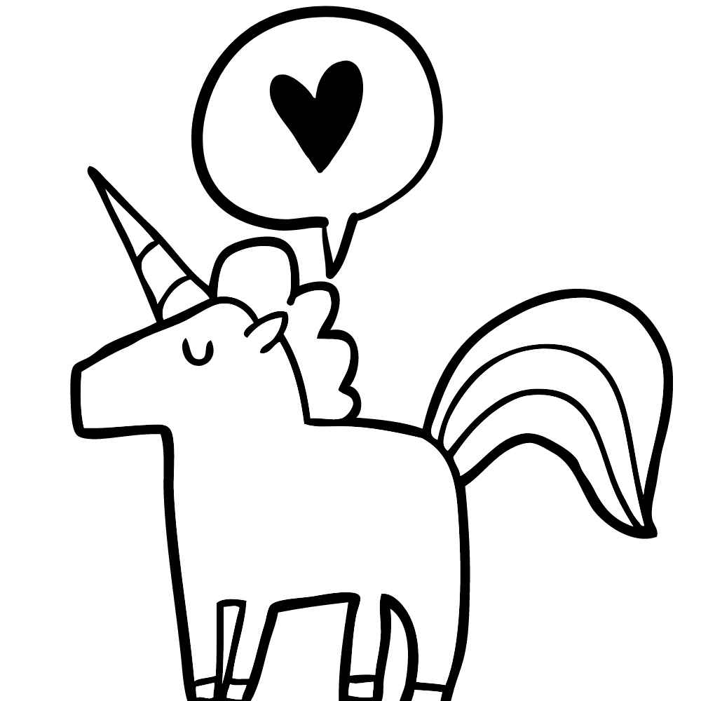 unicornio para desenhar