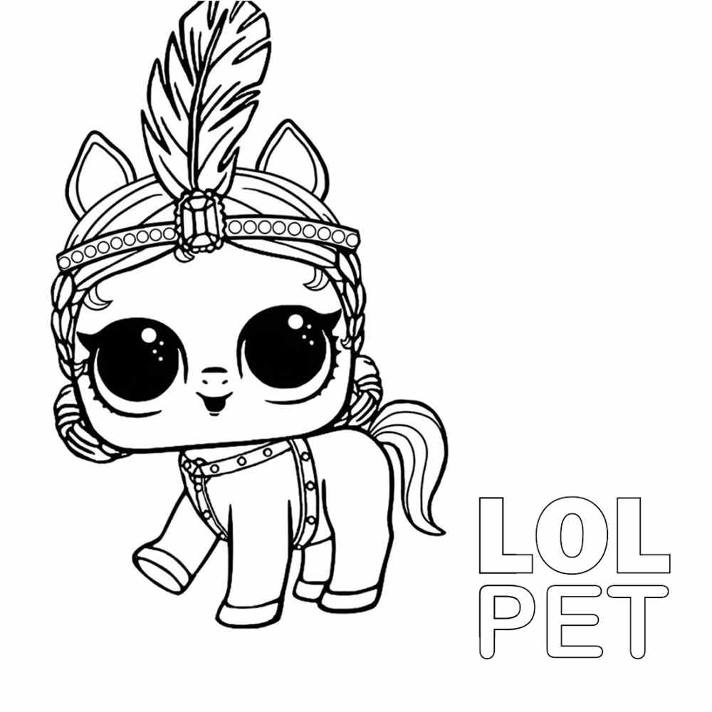 Desenho para colorir Lol Surprise Bonecas : Fuzzy Pets 15