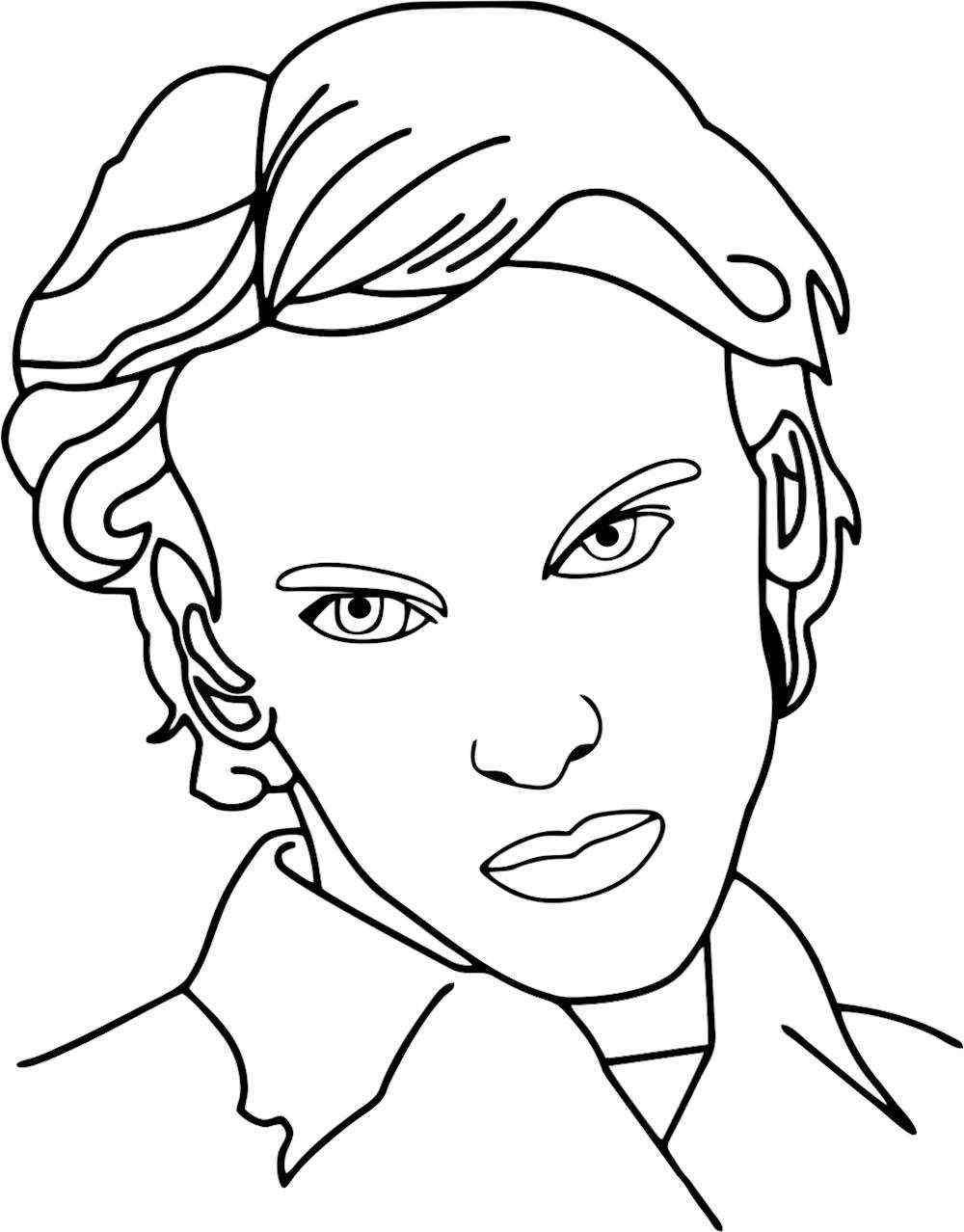 Desenho do número 1 para imprimir