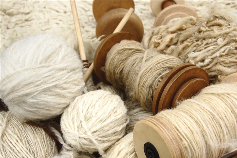 lã para tricô natural
