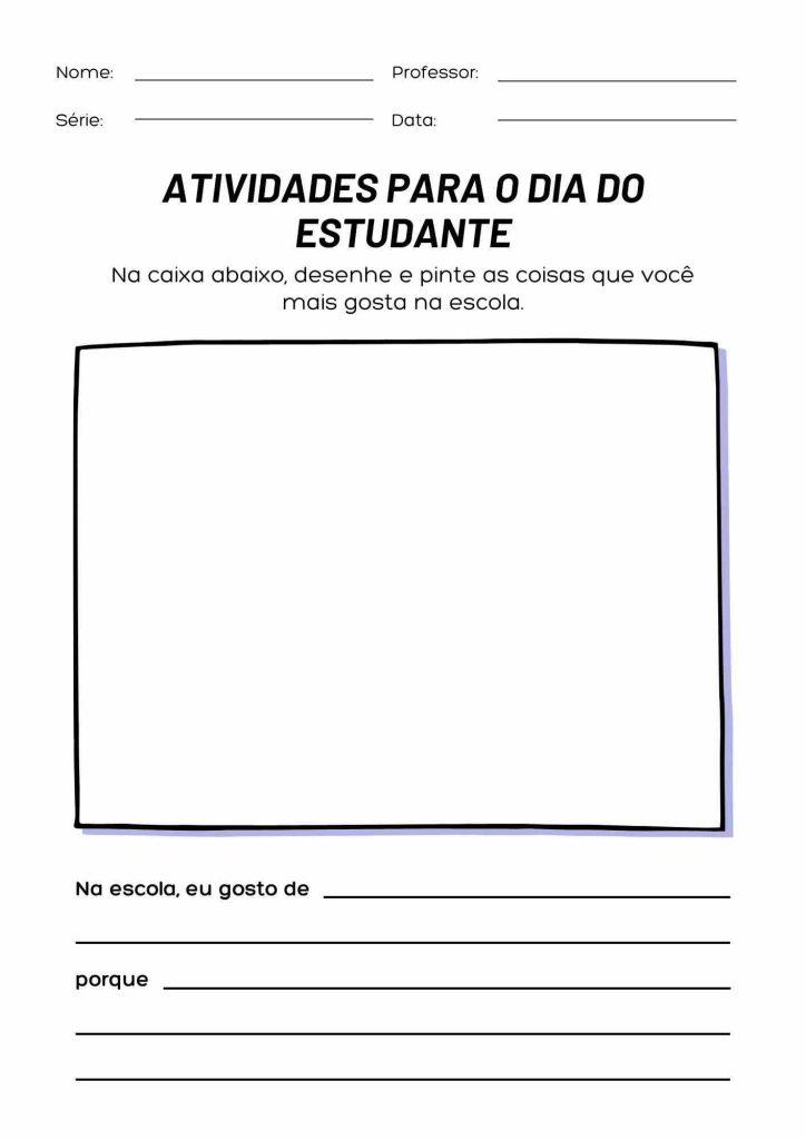ideias de atividades semana do estudante