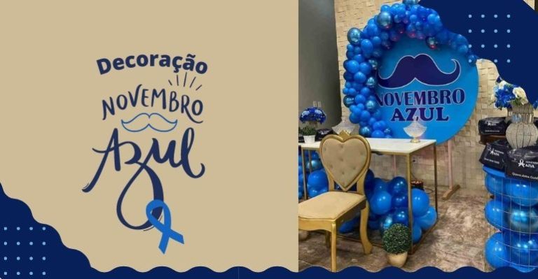 fotos de decoração novembro azul