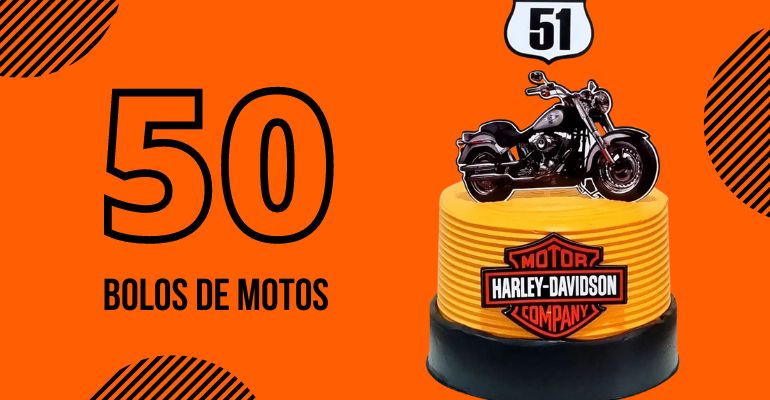 bolo com tema motos