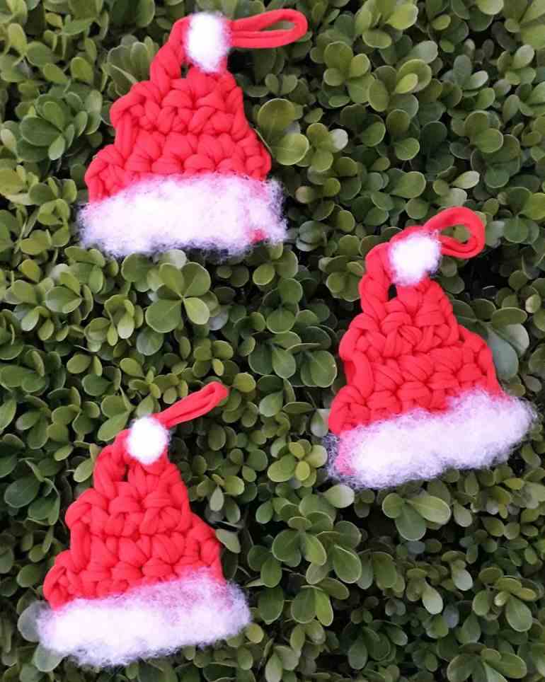 Mini gorro de natal decorativo