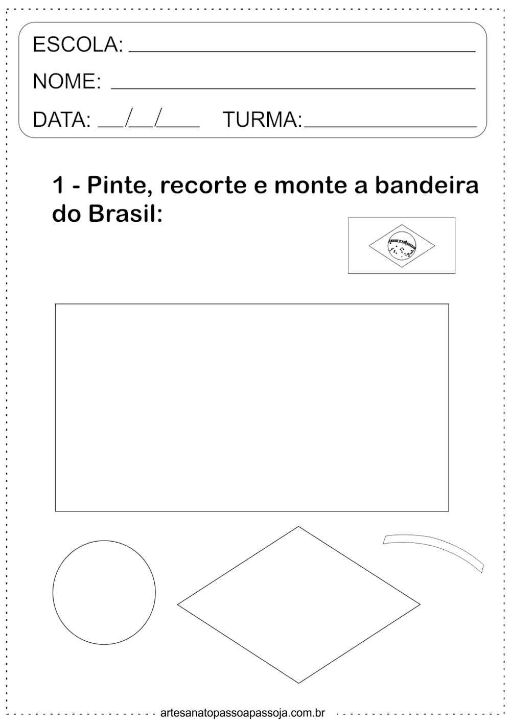 A Arte de Educar: ATIVIDADES 7 DE SETEMBRO