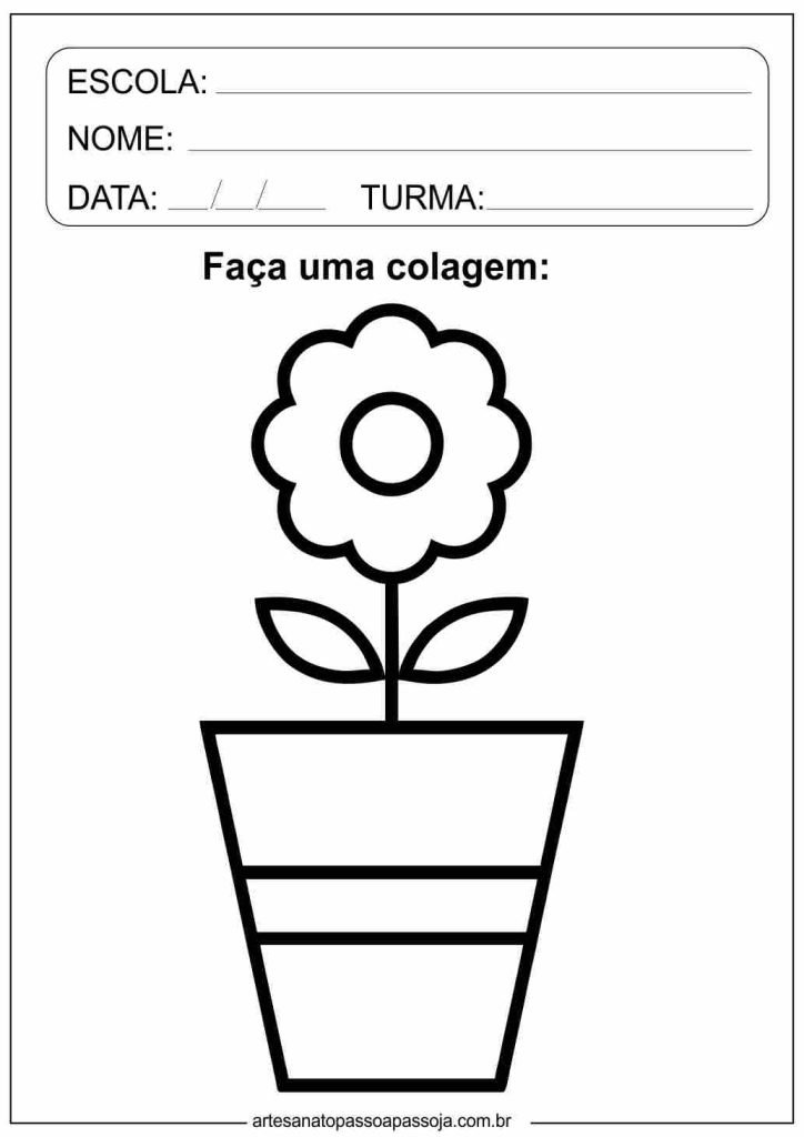 atividades sobre a primavera para educação infantil flor