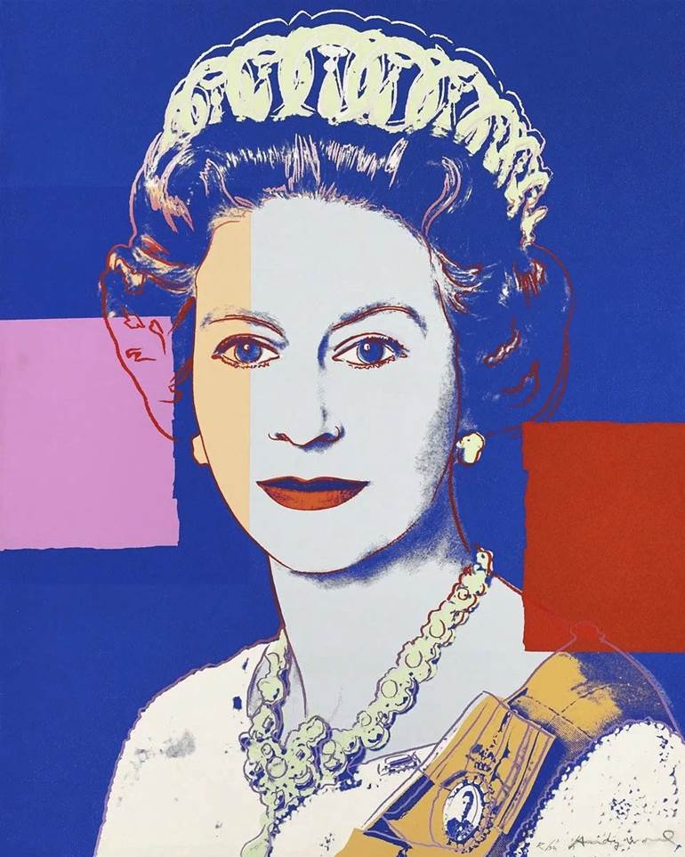 pop art de rainha Elizabeth