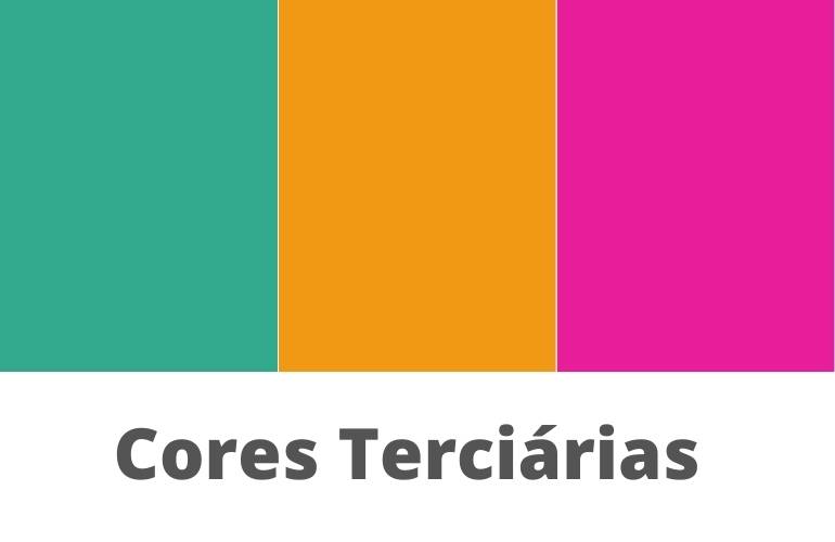 mistura de cores e resultados terciárias