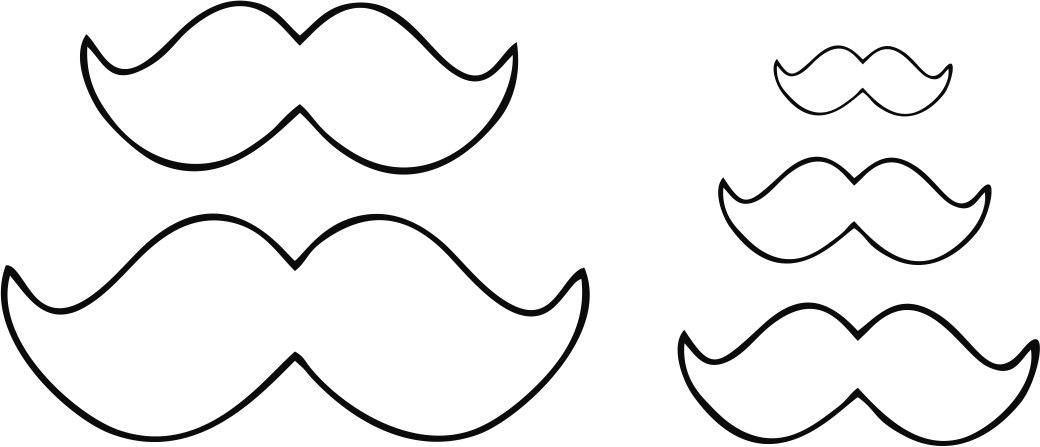 modelo de bigode novembro azul
