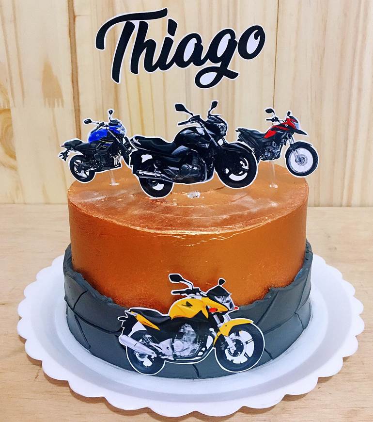 temas de bolo de moto