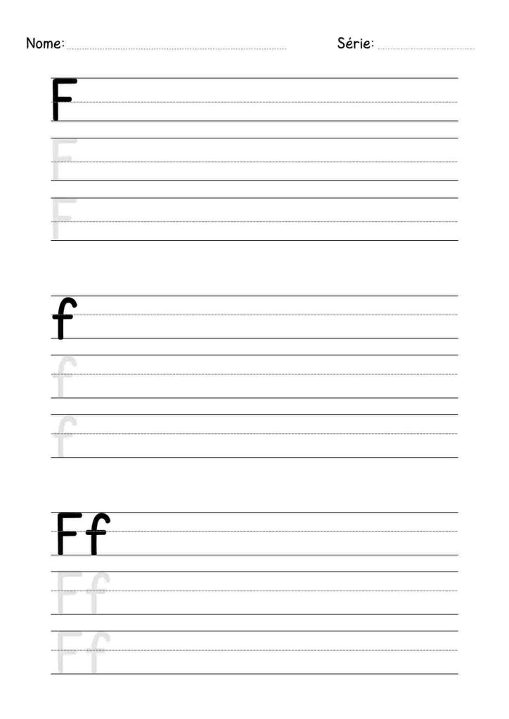 Atividade repetir letra F