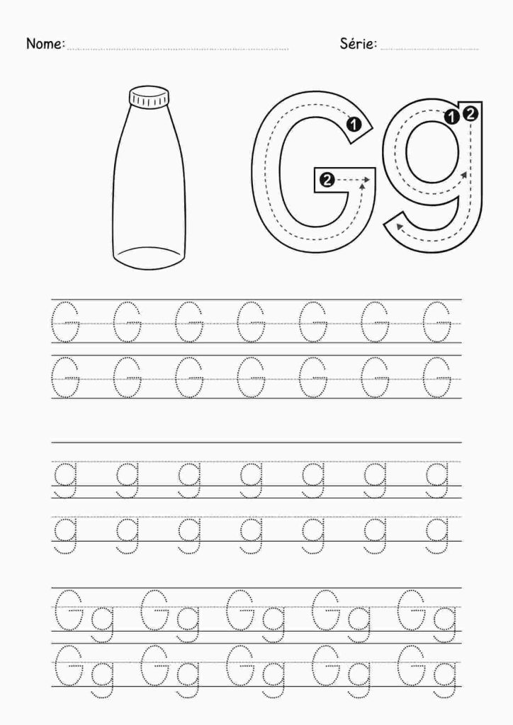 Atividade tracejar letra G