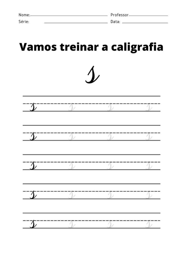 Atividade de caligrafia letra S