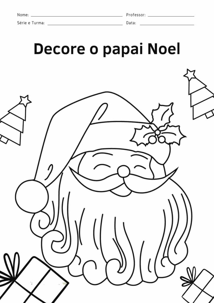 papai noel para decorar