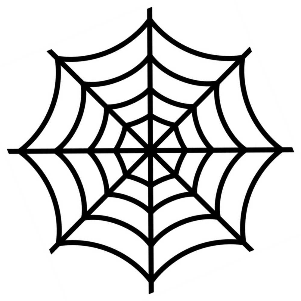 teia de aranha clássica para imprimir