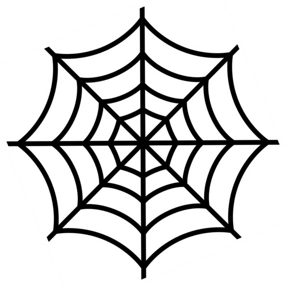 teia de aranha clássica para imprimir