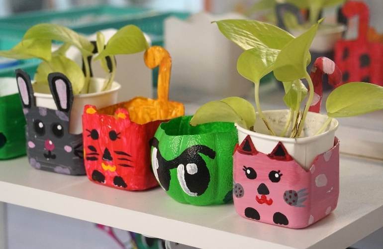 Vasos artesanais recicláveis para vender