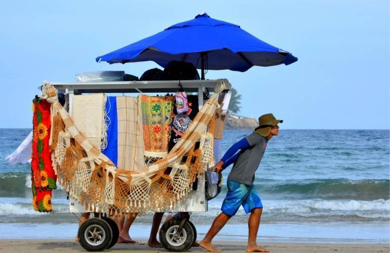 Artesanatos na praia para vender