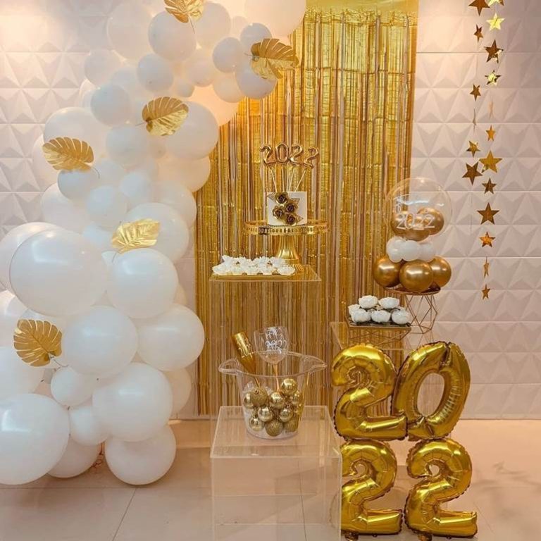 45 Ideias de decoração de Ano Novo simples e barata 2023 - Artesanato ...