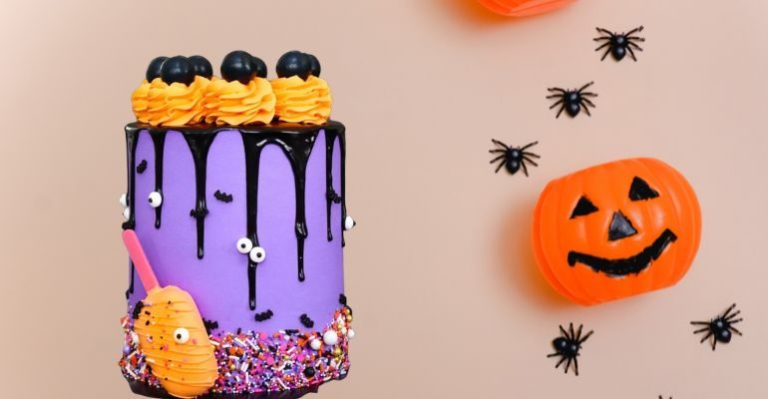 bolo assustador de halloween