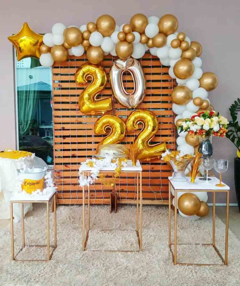45 Ideias de decoração de Ano Novo simples e barata 2023 - Artesanato ...