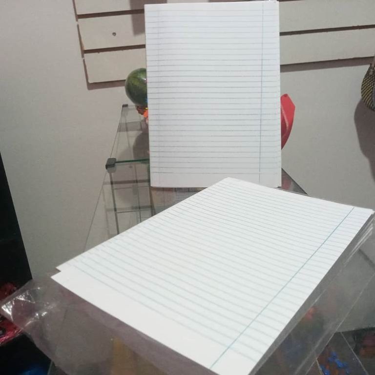 Papel almaço: o que é, tamanho, como usar, capa e contra - Artesanato ...