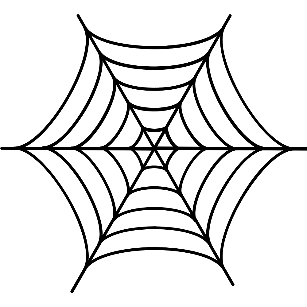 teia de aranha clássica e centralizada