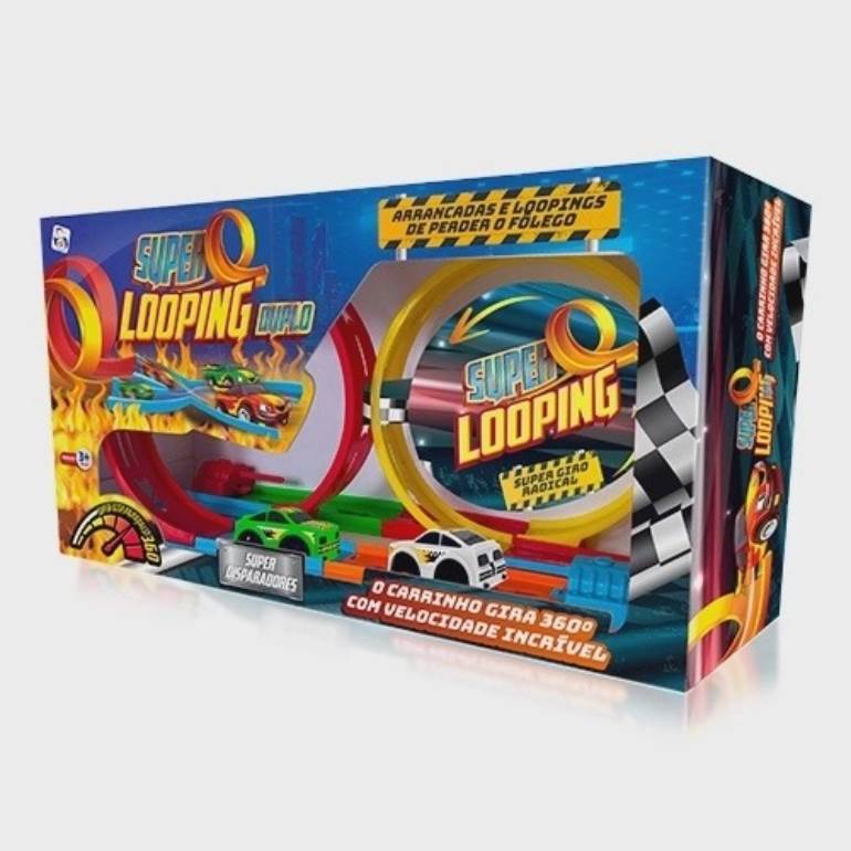 Brinquedo Pista Carrinhos Super Looping