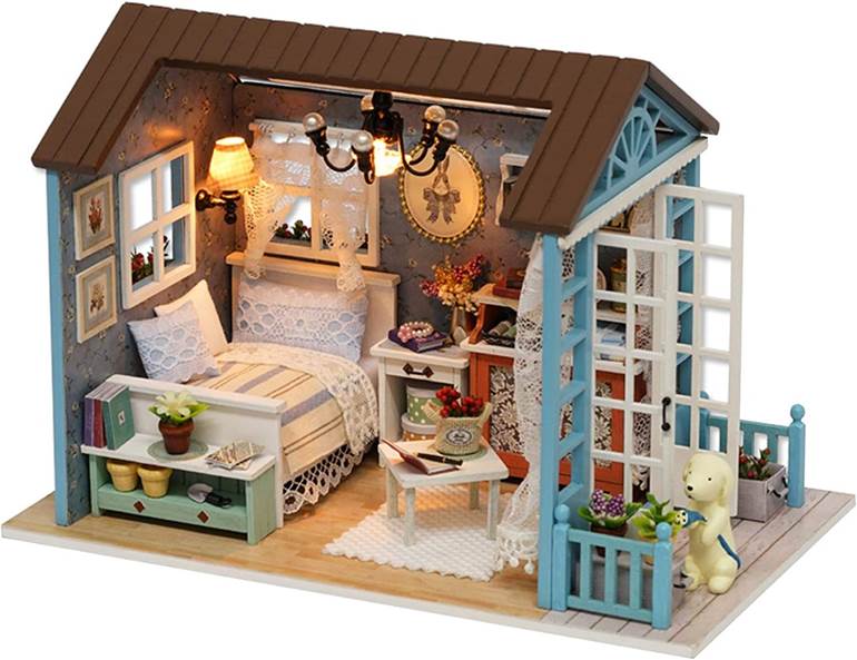 kit de casa de boneca em miniatura