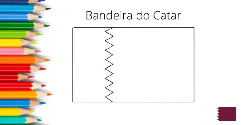 desenho da bandeira do catar
