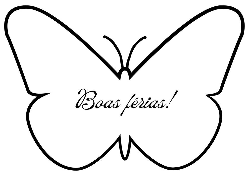 boas férias borboleta