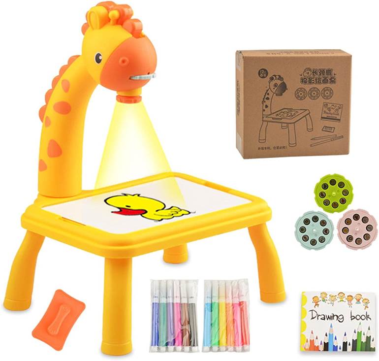 brinquedos legais mesa de aprendizagem girafa