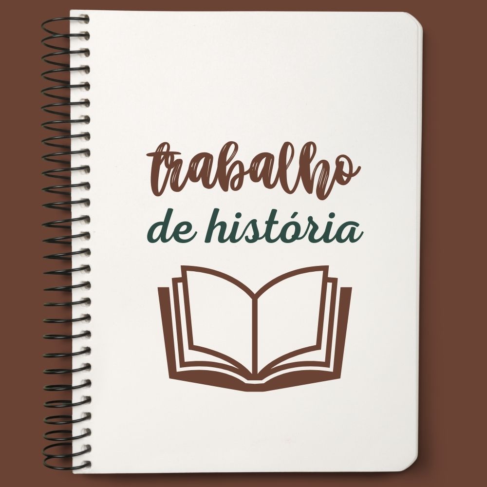 capas de trabalho de historia marrom