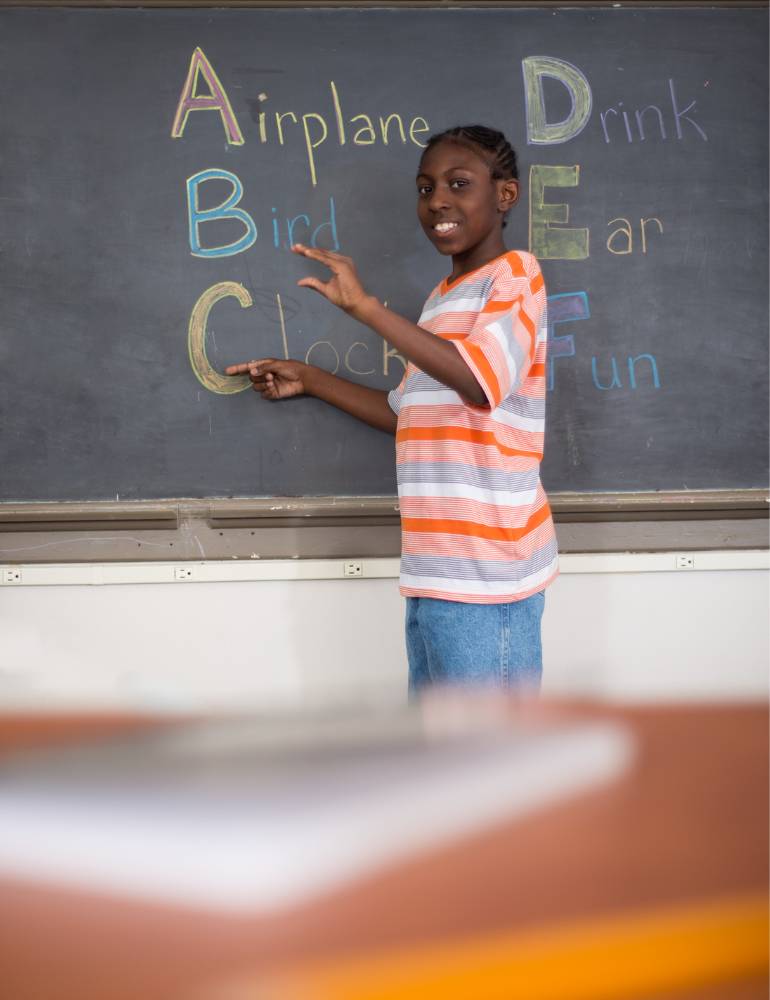 Alfabeto linguagem de sinais ensino infantil