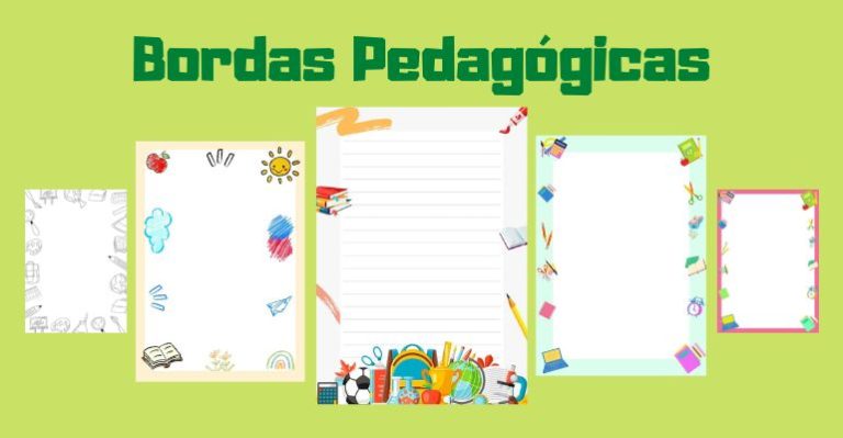 modelos de bordas pedagogicas