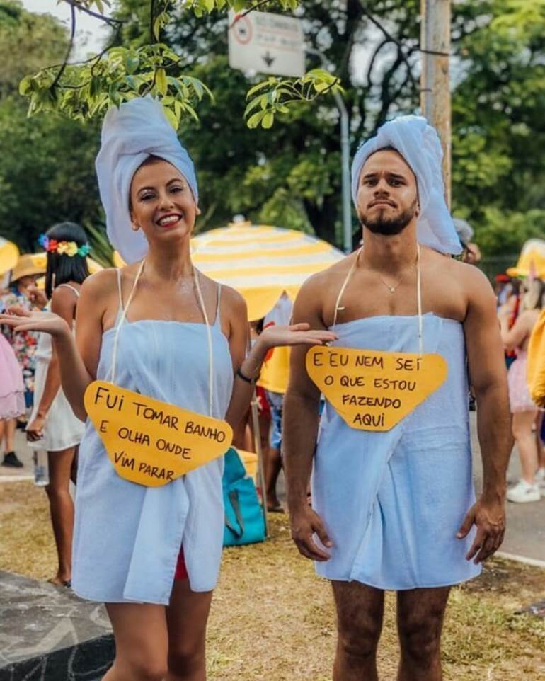 fantasia de carnaval casal criativa