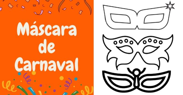 molde grande mascara de carnaval