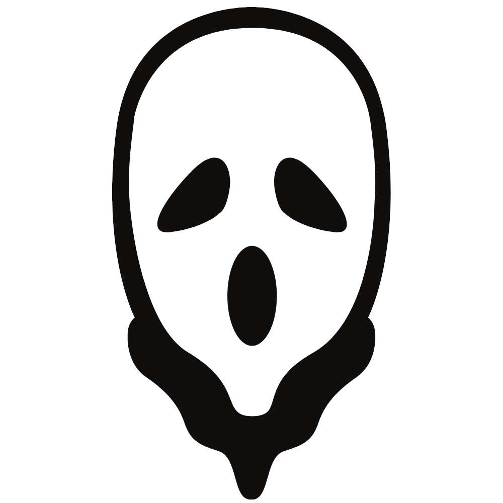 Máscara de carnaval de fantasma