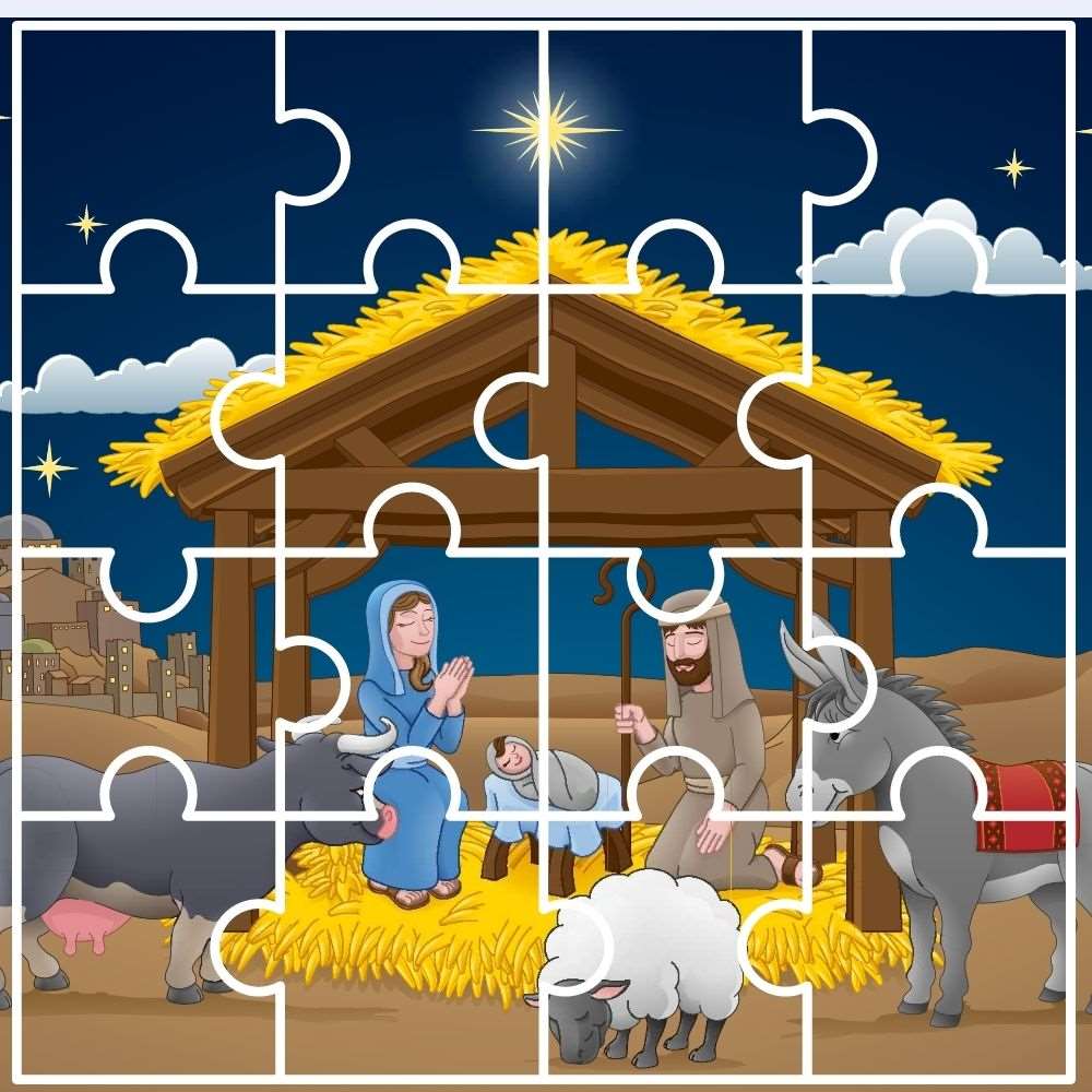 quebra cabeca de presepio