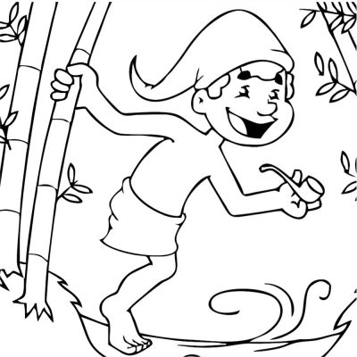 Saci para colorir: desenhos fáceis e divertidos - Artesanato Passo a Passo!