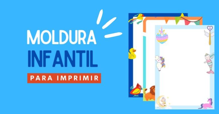modelos de molduras infantis para imprimir gratis
