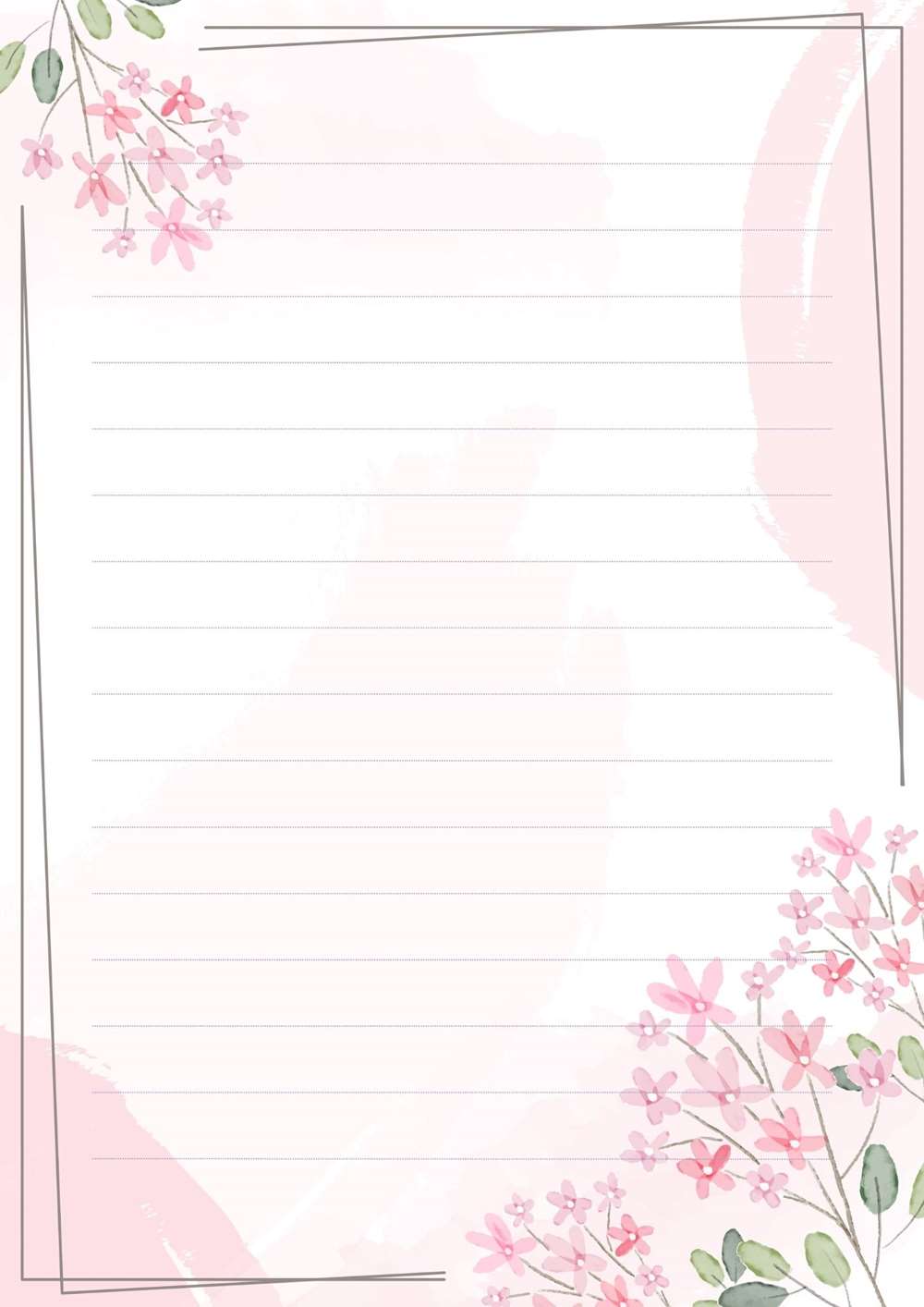 papel com flores rosas