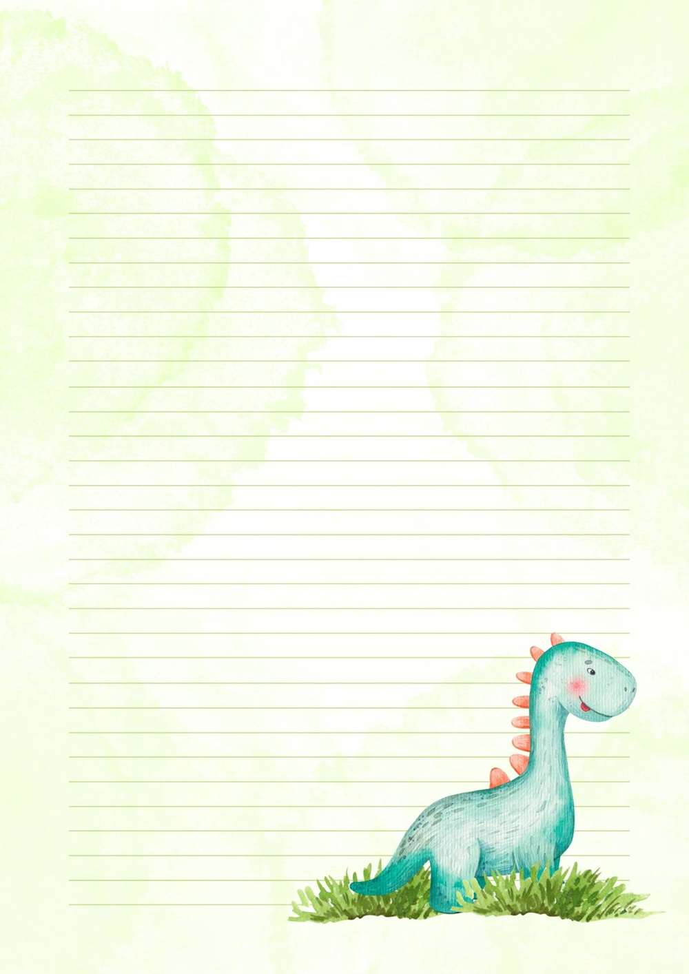 papel de dinossauro