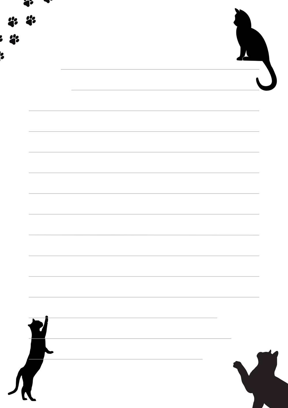 papel de gatos